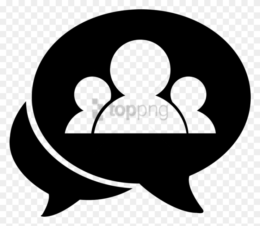 850x728 Free Chat Now Icon Image With Transparent Group Chat Icon, Stencil, Label, Text HD PNG Download