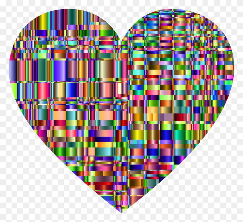 2316x2100 Free Checkered Chromatic Heart Icons Heart, Balloon, Ball HD PNG Download
