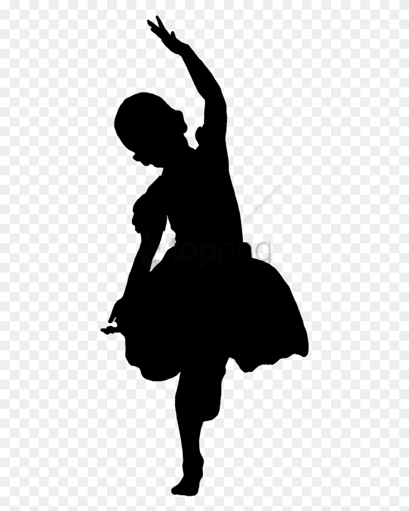 430x990 Free Children Dancing Clipart Image With Girl Cartoon Silhouette, Face, Text, Photography HD PNG Download
