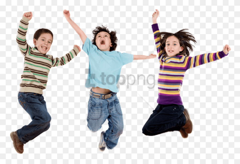 850x564 Free Children Jumping Image With Transparent Kids, Person, Human, Pants HD PNG Download