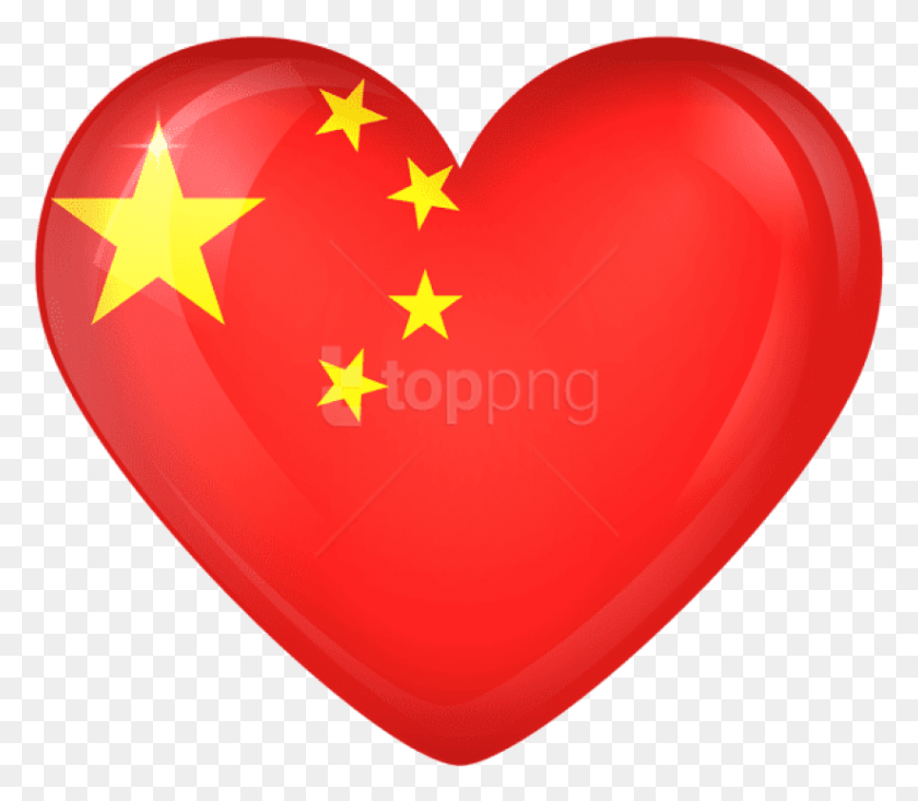 823x711 Png Флаг Китая С Большим Сердцем