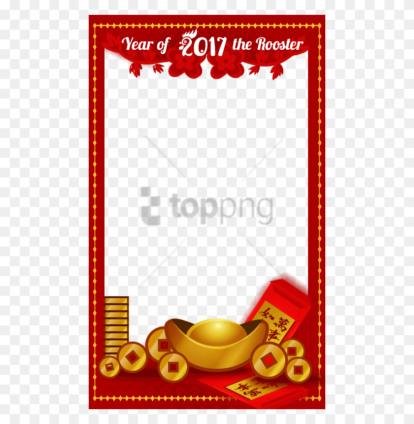 480x800 Free Chinese New Year Year Of The Monkey Gong Frame Chinese New Year, Plant, Text, Label HD PNG Download