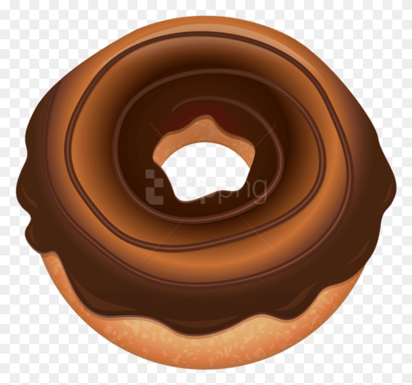 843x783 Donut De Chocolate Png / Postre Png