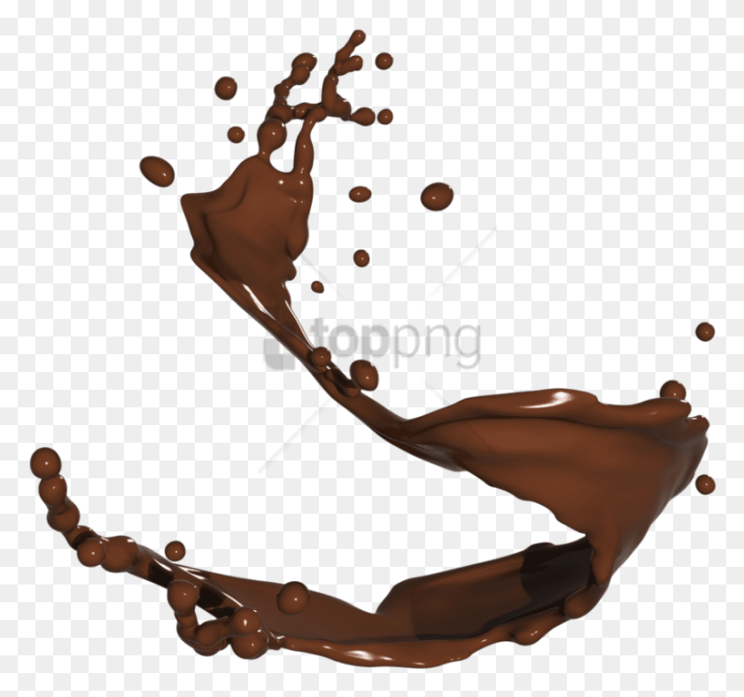 850x793 Png Изображение - Всплеск Шоколадного Молока С Прозрачным Всплеском Молока.