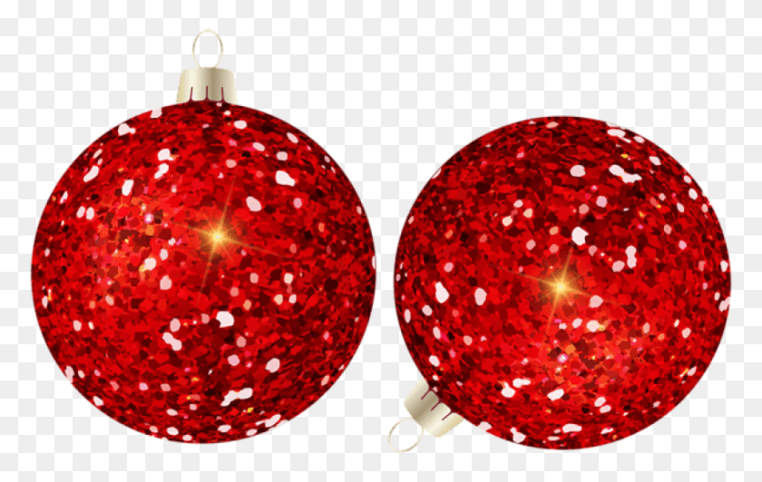 850x515 Free Christmas Balls Red Red Glitter, Lighting, Lamp, Light HD PNG Download