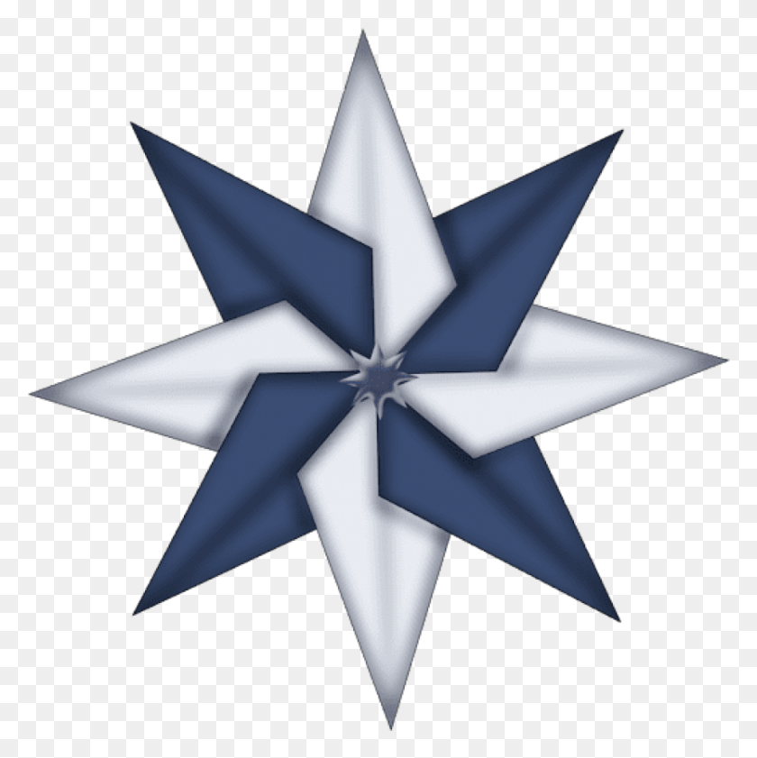 834x836 Free Christmas Blue Star Ornament Christmas Day, Symbol, Star Symbol, Cross HD PNG Download
