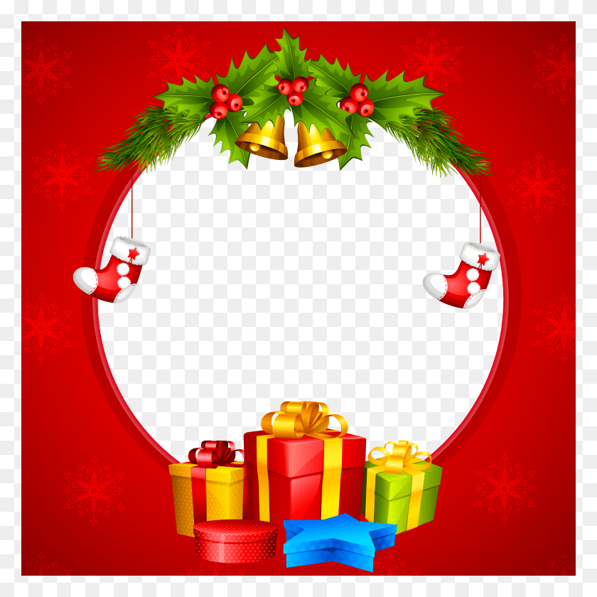 6223x6223 Free Christmas Clipart Borders Navidad Transparente Navidad Borde Transparente Y Marco Hd Png Descargar