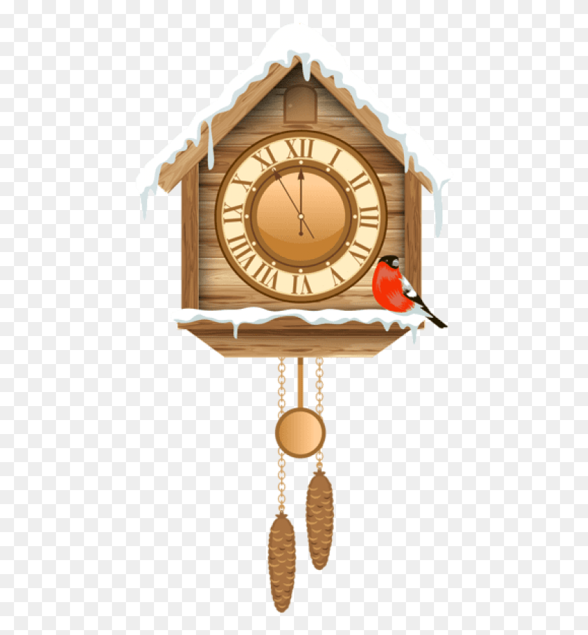457x847 Free Christmas Cuckoo Clock With Snow Images Cuckoo Clock Christmas Wishes, Bird, Animal, Analog Clock HD PNG Download