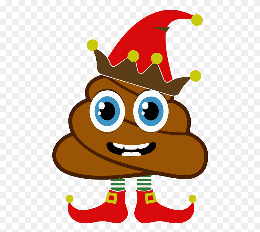 506x688 Free Christmas Icons Svg Ai Poop Emoji Elf, Еда, Сладости, Кондитерские Изделия Png Скачать