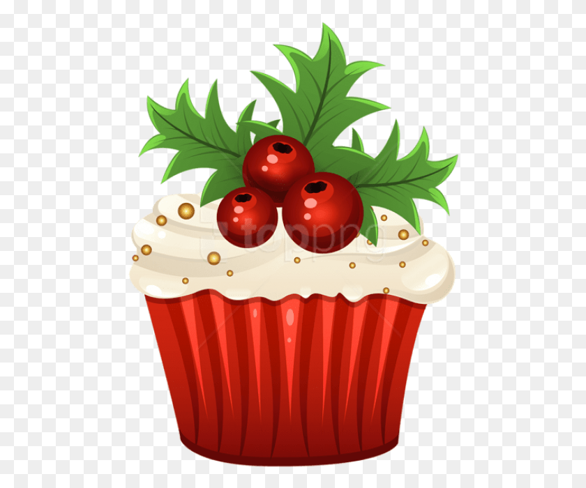 474x640 Free Christmas Muffin Images Transparent Christmas Cupcake Clipart, Cream, Cake, Dessert HD PNG Download