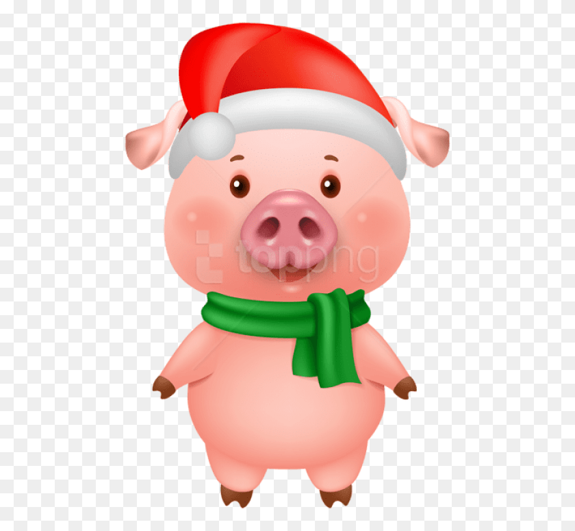 480x715 Png Рождественская Свинья Рождественская Свинья, Морда, Млекопитающее, Животное Hd Png