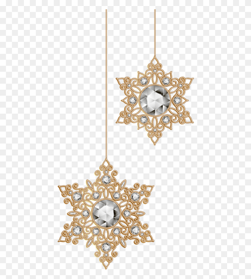 460x873 Free Christmas Copos De Nieve Adornos Clip Art Adorno Arte, Accesorios, Accesorio, Joyería Hd Png Descargar