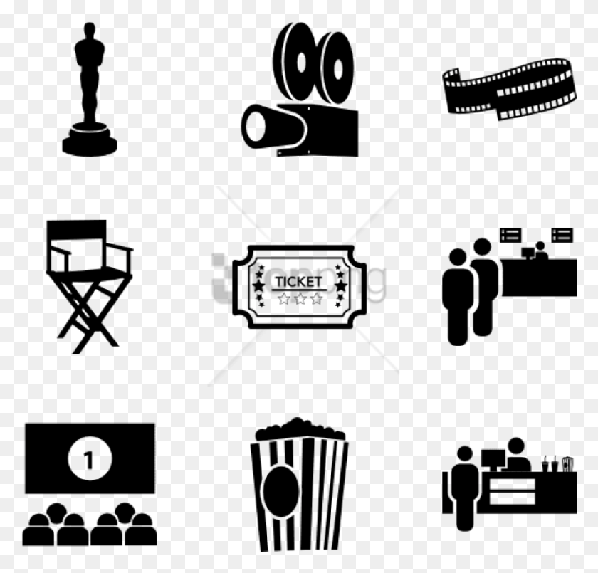 850x812 Free Cinema 39 Icons Cinema Icon, Symbol, Text, Person HD PNG Download