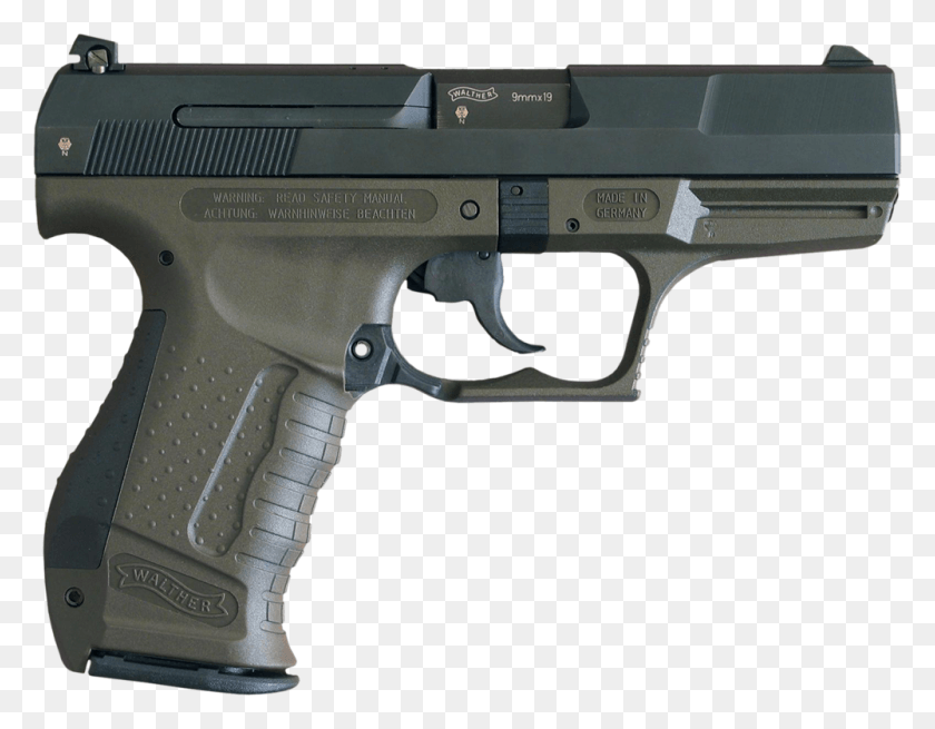 1000x764 Free Classic 9mm Greenish Gun Images Walther, Weapon, Weaponry, Handgun HD PNG Download