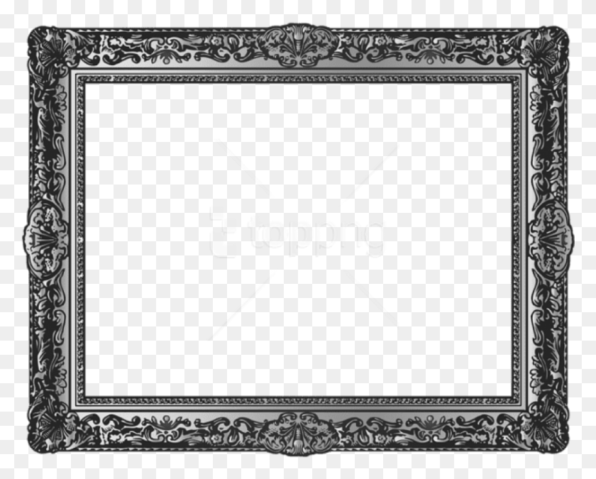 843x665 Free Classic Silver Picturesframe Background Best Classic Photo Frame, Clothing, Apparel, Text HD PNG Download