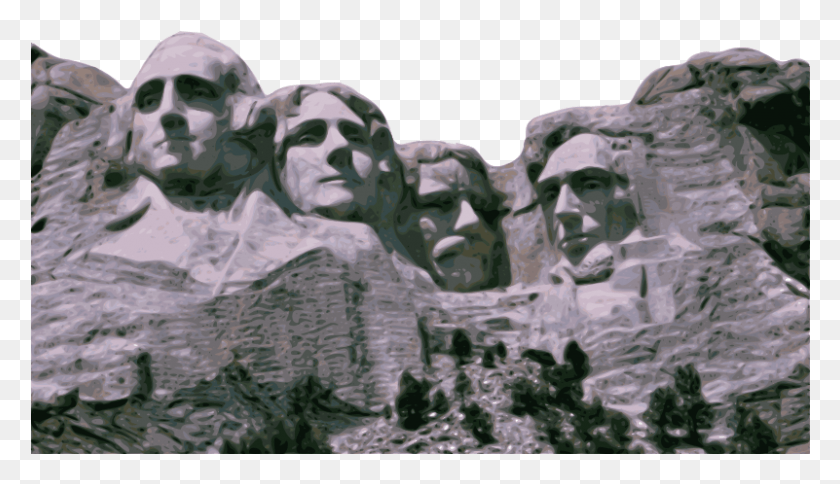 801x436 Free Clip Art Mt Rushmore, Sculpture, Statue HD PNG Download