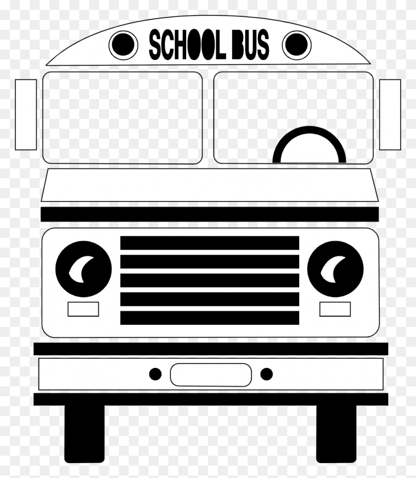 958x1112 Free Clip Art School Black And White Clipart School Transparent Background, Radio, Text HD PNG Download