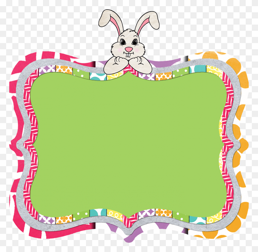 1394x1357 Free Clip Art Text Frames By The 3am Teacher Easter Borders Free Clip Art, Graphics, Mammal HD PNG Download