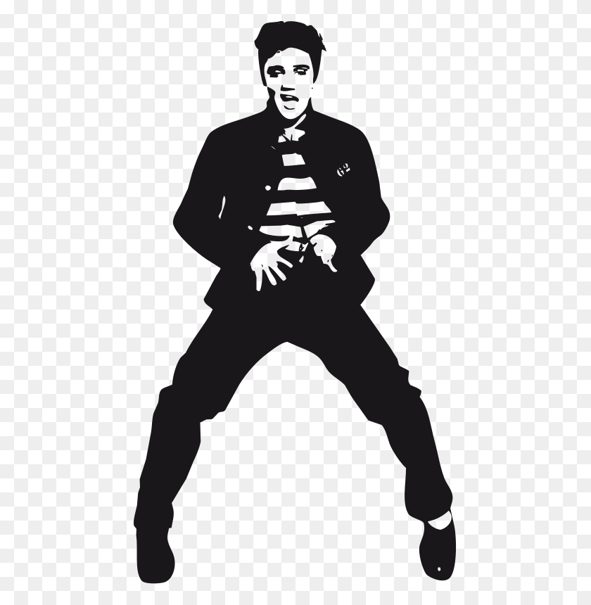 459x800 Free Clip Art Vector Photo And Elvis Presley, Person, Human, Stencil HD PNG Download
