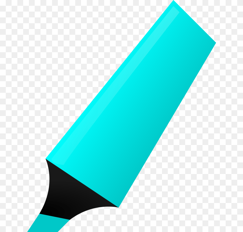 653x800 Free Cyan Highlighter Matheod, Marker Clipart PNG