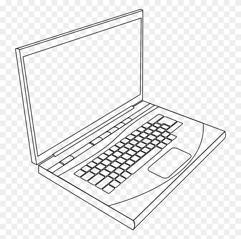 737x773 Free Clipart Laptops Free Clipart Laptops Free Clipart Laptop Clip Art Black And White, Gray, World Of Warcraft HD PNG Download