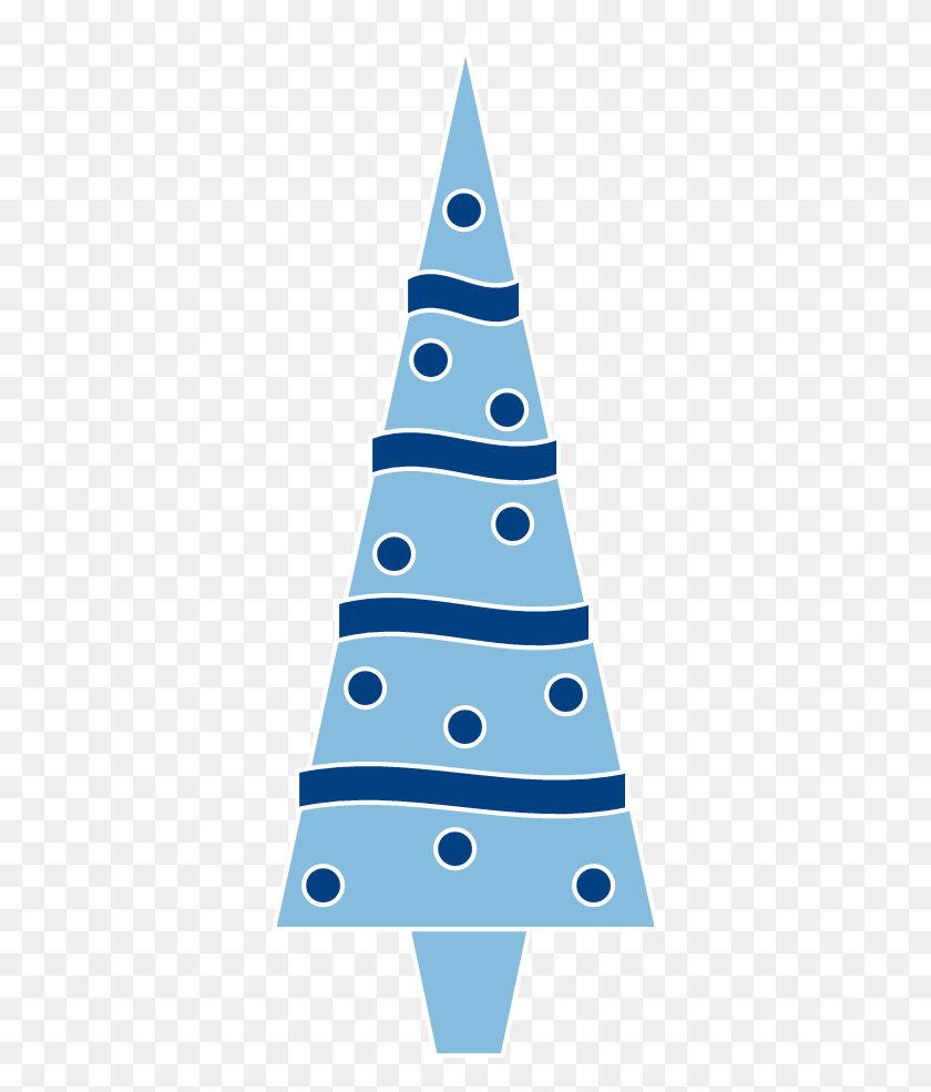 353x925 Free Clipart N Images Blue Christmas Tree Clipart, Clothing, Apparel, Hat HD PNG Download