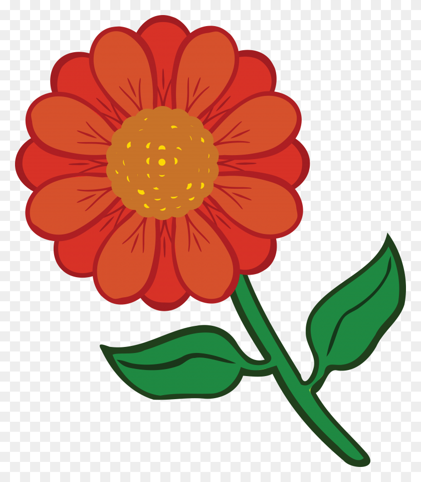 4000x4620 Free Clipart Of A Daisy Flower Coloured Flower, Plant, Blossom, Daisies HD PNG Download