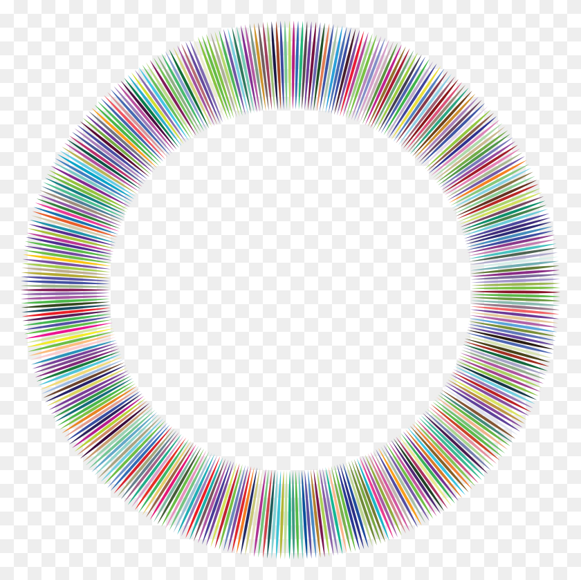 4000x4000 Free Clipart Of A Round Frame Made Of Colorful Lines Circle, Photography, Face HD PNG Download