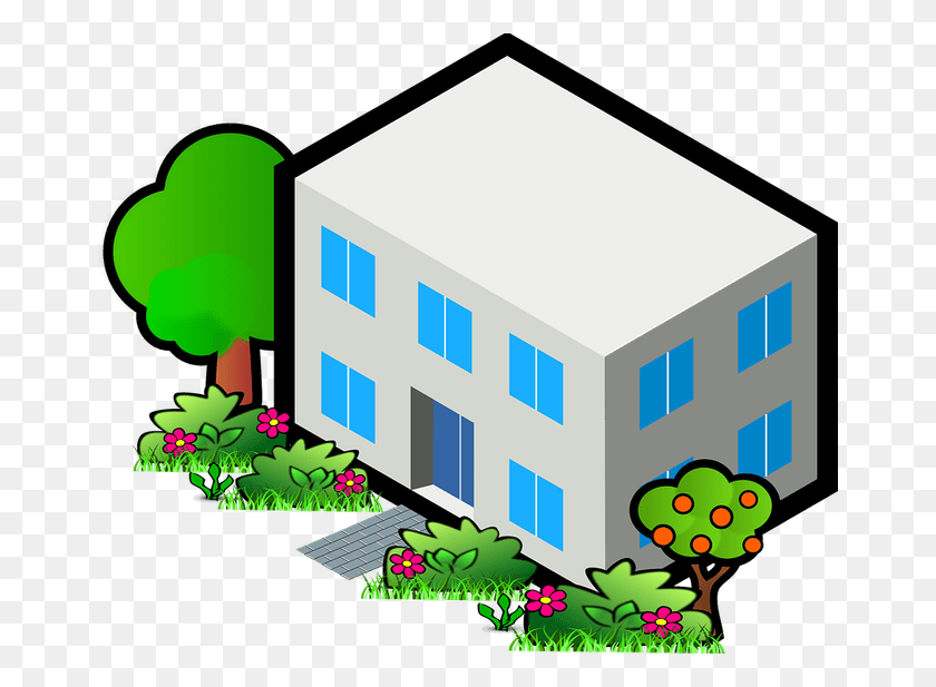 665x557 Free Clipart On Dumielauxepices Transparent Background House Cartoon Transparent, Neighborhood, Urban, Building HD PNG Download