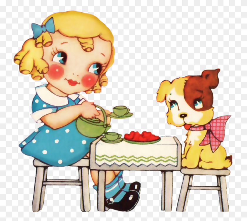 749x692 Free Clipart Vintage, Person, Meal, Food HD PNG Download