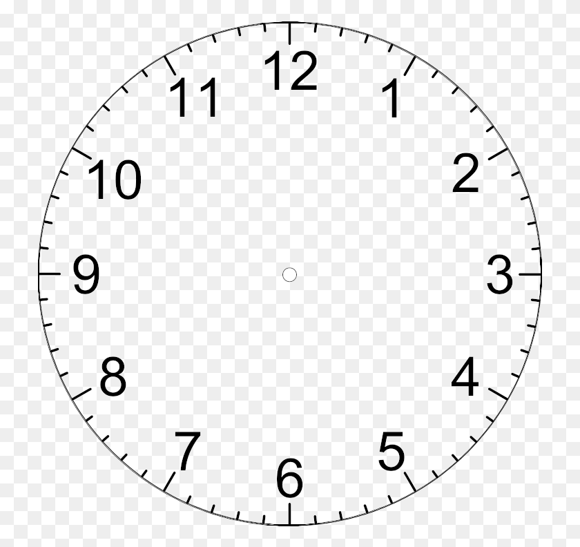 731x732 Free Clock Template With Hands Clipart Clock Circle, Analog Clock, Wall Clock HD PNG Download