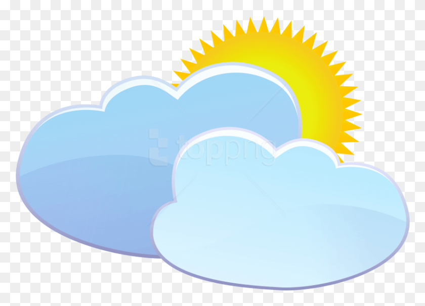829x581 Free Clouds And Sun Weather Icon Images Transparent Dar E Arqam School Logo, Nature, Outdoors, Heart HD PNG Download