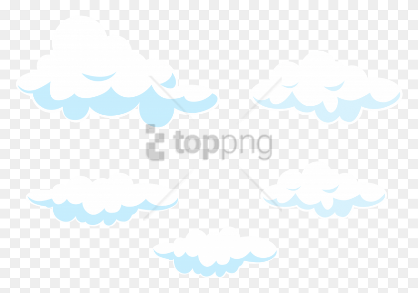 822x559 Descargar Png / Nubes De Dibujos Animados Png
