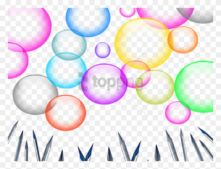 850x638 Free Colorful Bubble Backgrounds Circle, Graphics, Pattern HD PNG Download