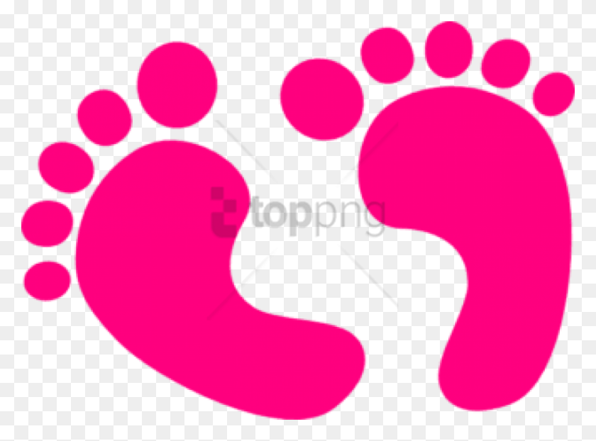 850x613 Free Colorful Footprints Image With Transparent Baby Feet Clip Art, Footprint, Stomach HD PNG Download