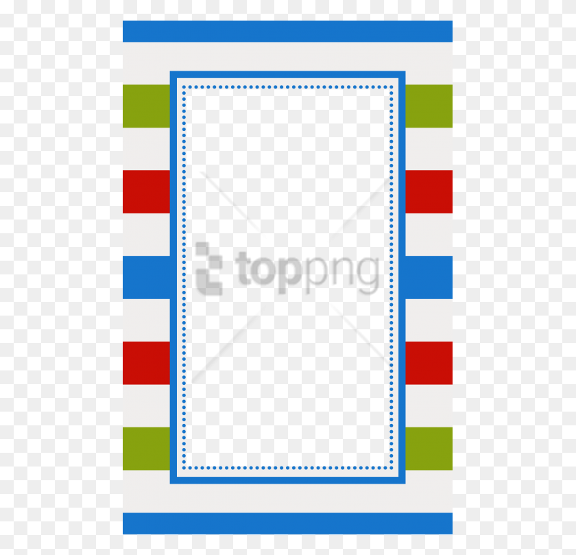 481x749 Free Colorful Frames And Borders Image, Airmail, Mail, Envelope HD PNG Download