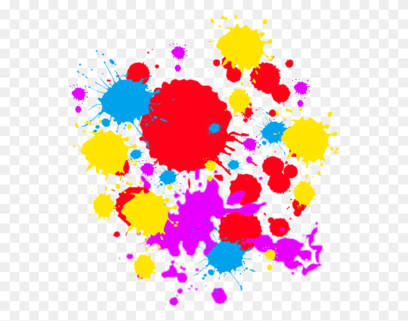 557x601 Free Colorful Spray Paint Splatter Clipart Spray Paint Splash, Gráficos, Diseño Floral Hd Png Descargar