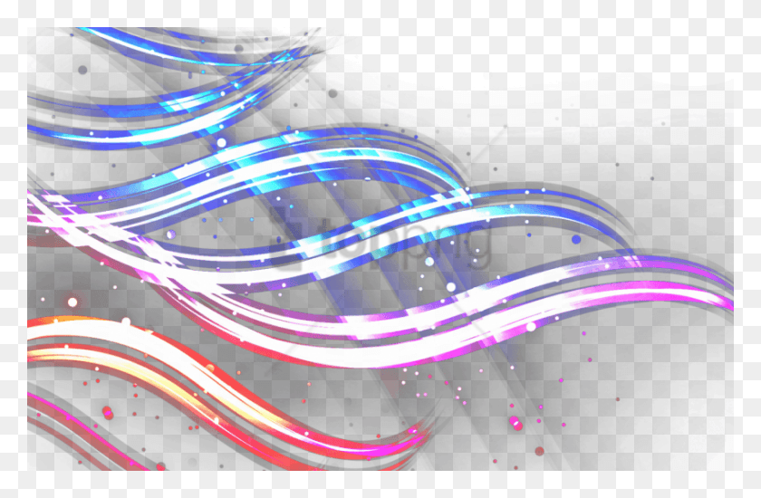 850x534 Free Colorful Waves Image With Transparent Efeito Para Cartaz Em, Light, Lighting, Neon HD PNG Download
