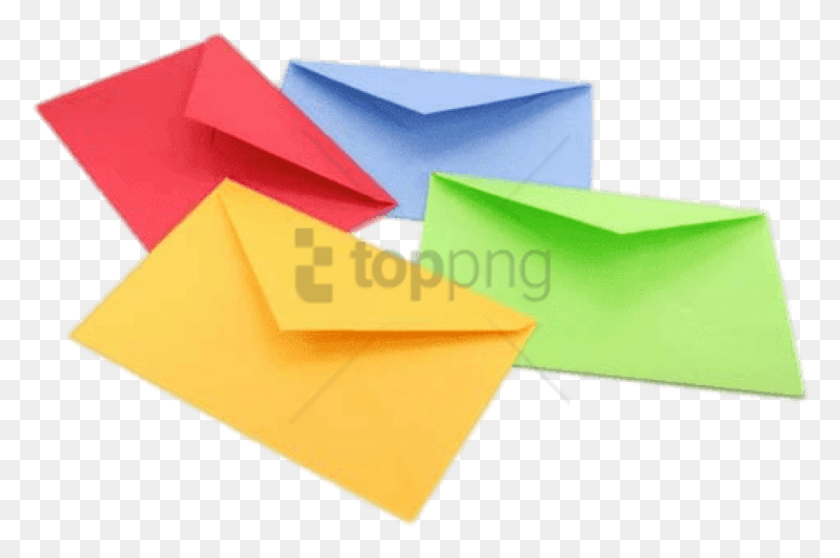 816x522 Free Coloured Envelopes Image With Transparent Colourful Envelope, Box, Mail HD PNG Download