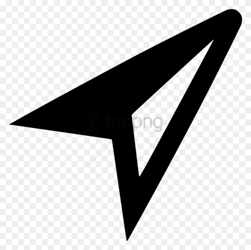 850x847 Free Compass Arrow Svg Image With Transparent North Icon, Triangle, Arrowhead HD PNG Download