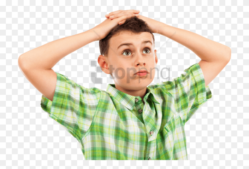 723x510 Free Confused Kid Image With Transparent Boy, Face, Person, Human HD PNG Download
