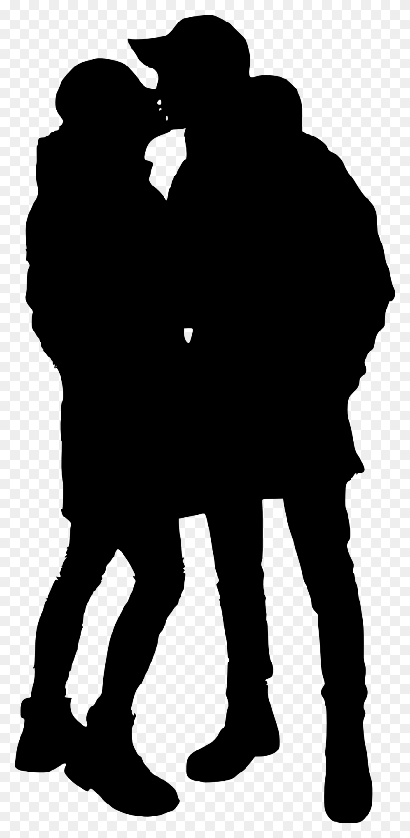 943x2000 Free Couple Silhouette Couple Silhouette, Person, Human HD PNG Download