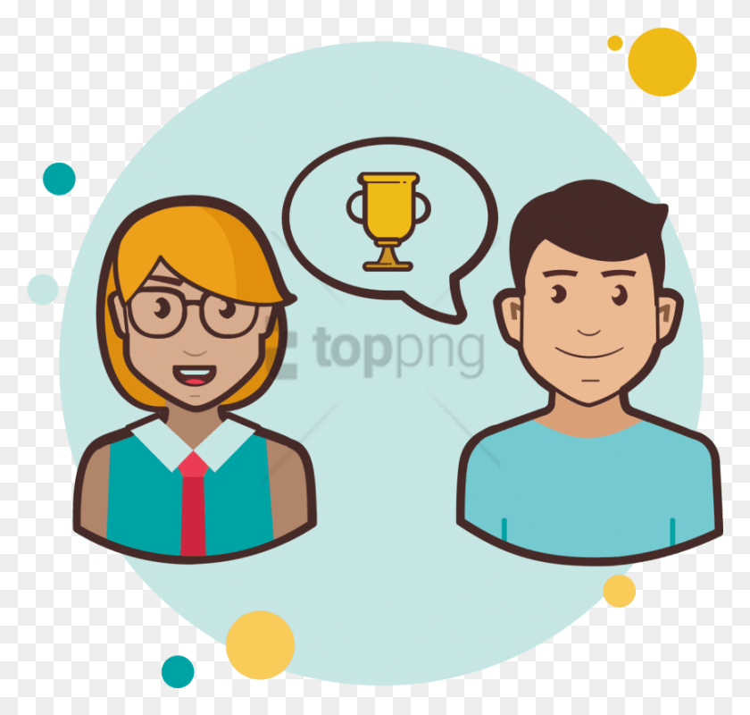 851x808 Free Couple Trophy Icon Cartoon, Person, Human, Glass HD PNG Download