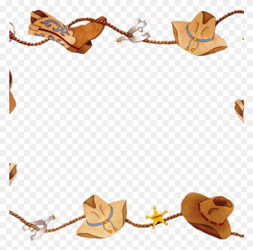 1025x1015 Free Cowboy Clipart Santa Clipart Western Clip Art, Ropa, Vestimenta, Sombrero Hd Png Descargar