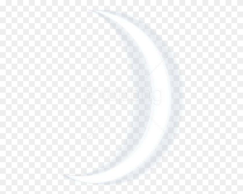 434x610 Free Crescent Moon Clipart Photo White Crescent Moon Transparent, Lighting, Machine, Light HD PNG Download