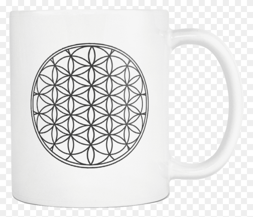 850x723 Free Cross Flower Of Life Images Background Flower Of Life Simple, Coffee Cup, Cup, Glass HD PNG Download