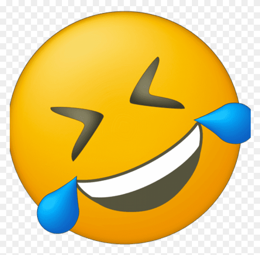 850x835 Бесплатные Плачущие Смеющиеся Emoji Images Смеющиеся Плачущие Emoji Сторона, Pac Man, Символ, Angry Birds Hd Png Скачать