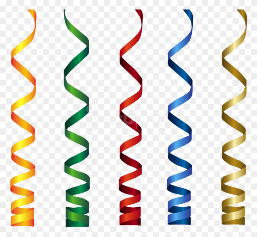Free Curly Ribbons Transparent Clipart Images Of Birthday Ribbons, Spiral, Coil, Graphics HD PNG Download