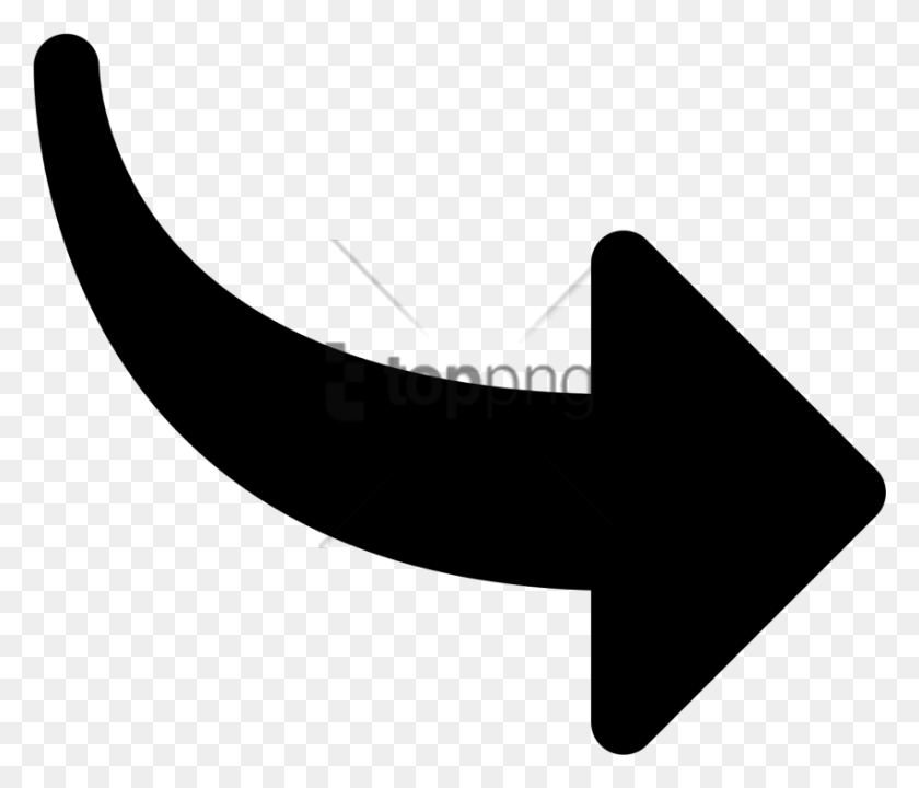 850x720 Free Curved Arrow Pointing Right Images Arrow Curved To The Right, Hammer, Tool HD PNG Download