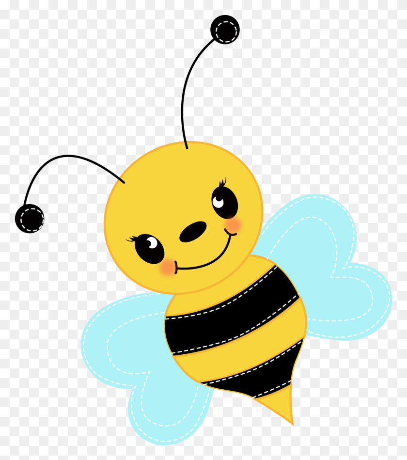1463x1669 Free Cute Bee Clip Art For Cute Bee Clipart, Honey Bee, Insect, Invertebrate HD PNG Download